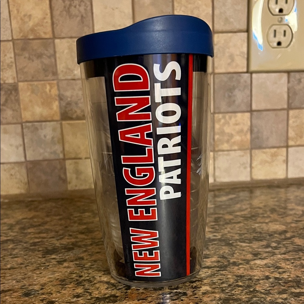 New England Patriots Tervis Tumbler with Blue Lid